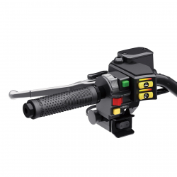 CAN AM HEATED GRIPS - THUMB THROTTLE COMBO (s el. plynom)