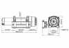 COMEUP Cub 4 12V STD, 4000lbs, oceľové lano