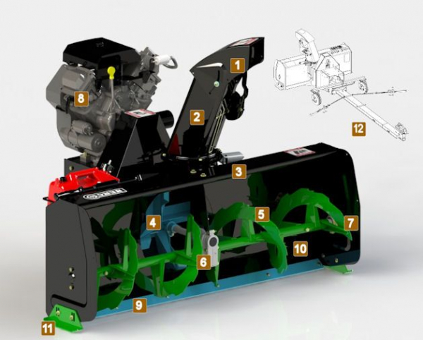 BERCOMAC profesionálna snežná fréza 48 
