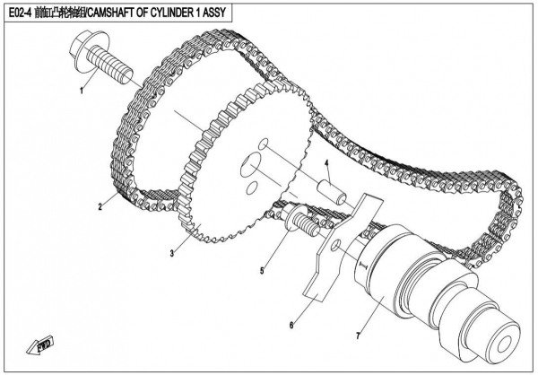 Vačková hriadeľ I