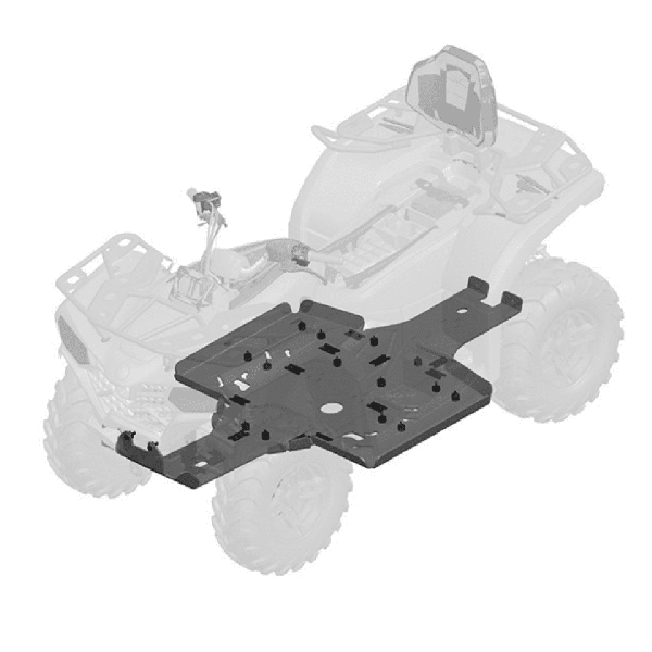 X450/X520 Gen. 2 (krátka verzia) Ochranný kryt podvozku plastový CFMOTO