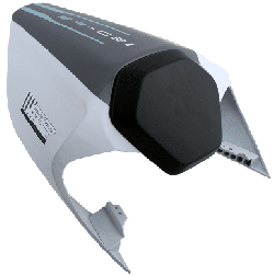 450SR Kryt sedla spolujazdca (biela + čierna)