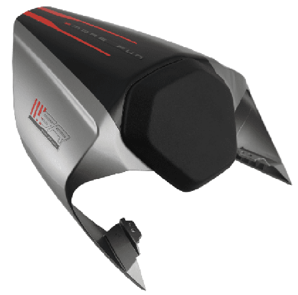 450SR Kryt sedla spolujazdca (čierna + šedá)