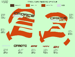 Nálepky, EURO (CRYSTAL ORANGE) 