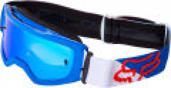 FOX Yth Main Skew Goggle Spk - OS, WHITE/RED/BLUE MX22