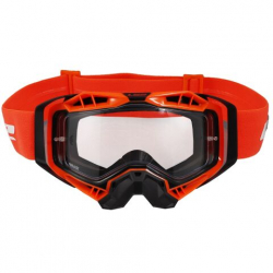 LS2 AURA GOGGLE BLACK H-V ORANGE WITH CLEAR VISOR