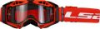 LS2 AURA GOGGLE BLACK RED WITH CLEAR VISOR