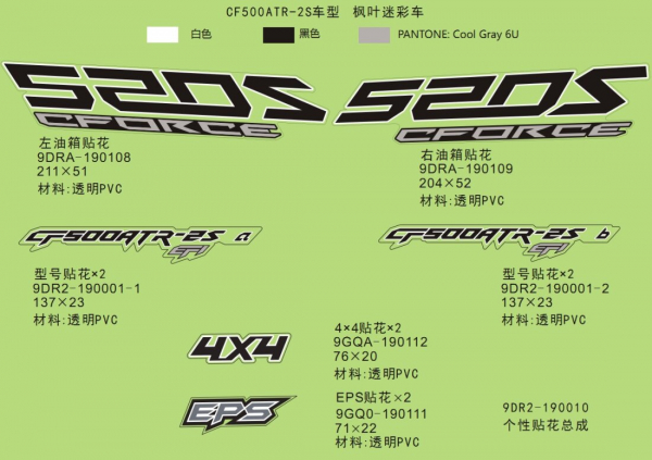 Nálepky (MAPLE CAMO)