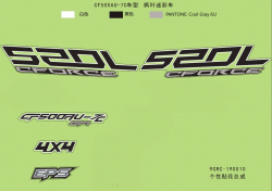 Nálepky (FOR MAPLE CAMO)