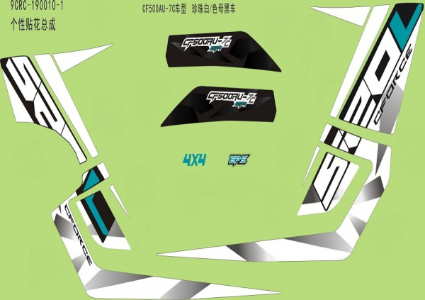 Nálepky (FOR PEARL WHITE/INJECTED BLACK)