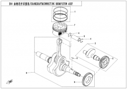 Kľuková hriadeľ a piesty
