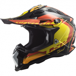 LS2 MX700 SUBVERTER ARCHED BLACK YELLOW RED