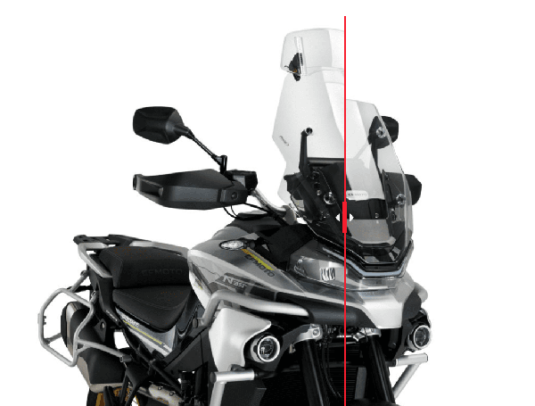 Prídavné plexi Puig (clip‑on)