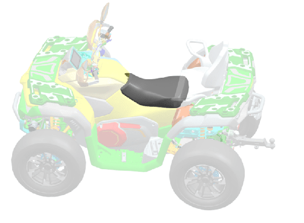 X850/X1000 G3 Vyhrievané sedadlo jazdca CFMOTO
