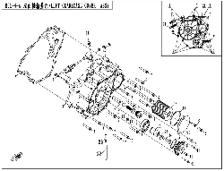 Ľavý kryt motora II