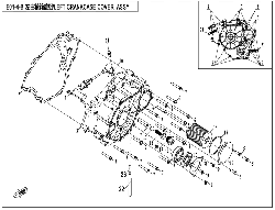 Ľavý kryt motora III