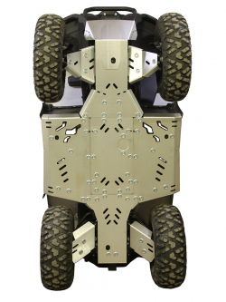 Kryty podvozku X450/X520 (dlhá verzia) hliníkový - IRONBALTIC