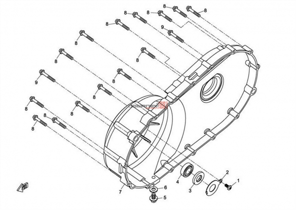 NÁHRADNÉ DIELY CF MOTO X8 - CVT kryt