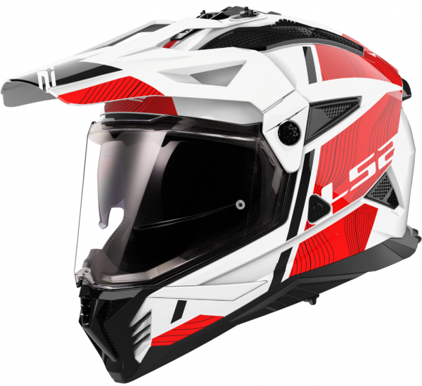 LS2 MX702 PIONEER II HILL WHITE RED