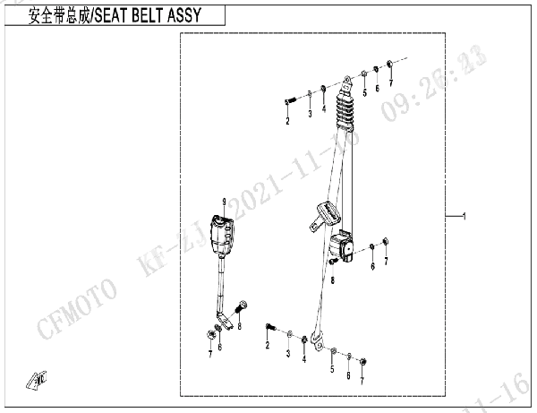 Bezpečnostné pásy zadné II