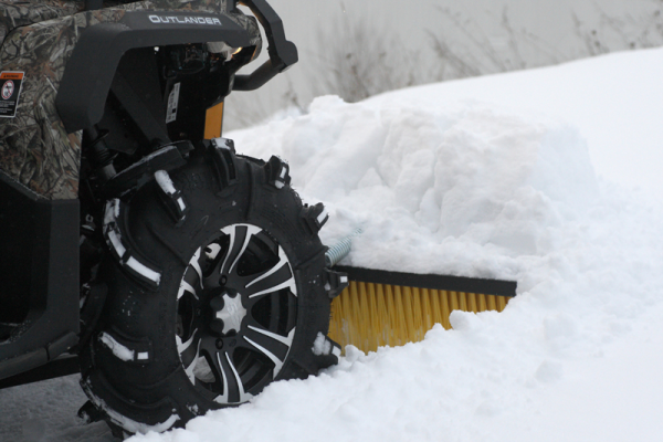Tlačená kefa so stredovou montážnou sadou