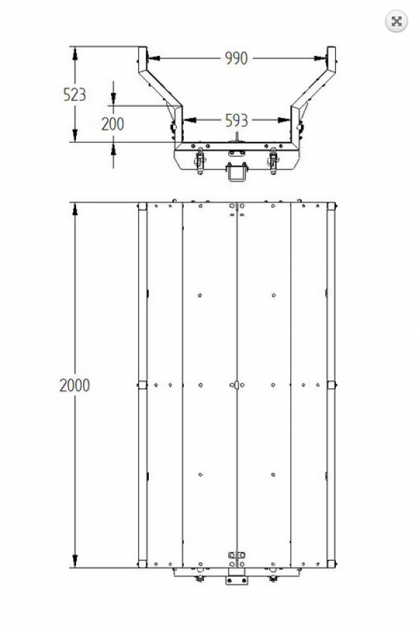 Nákladný box pre príves IB 1200