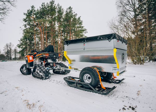 Lyže pre jednonápravový príves
