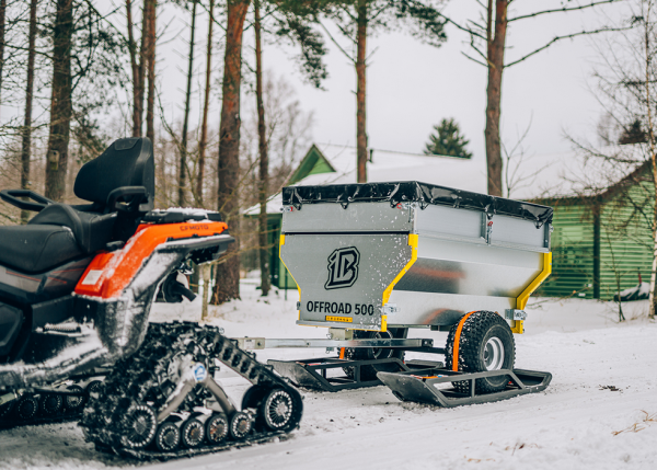 Lyže pre jednonápravový príves