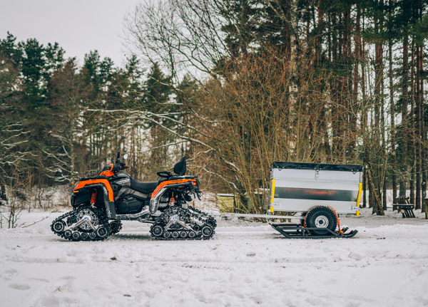 Lyže pre jednonápravový príves