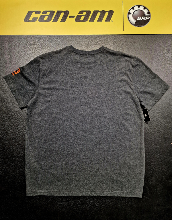 Pánske tričko BRP tmavošedé s oranžovým logom