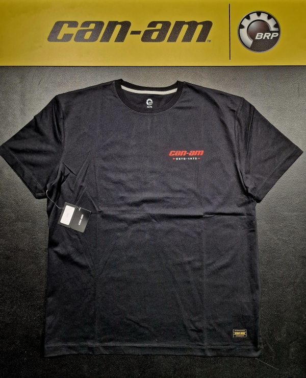 Pánske tričko BRP čierne s obojstrannou potlačou