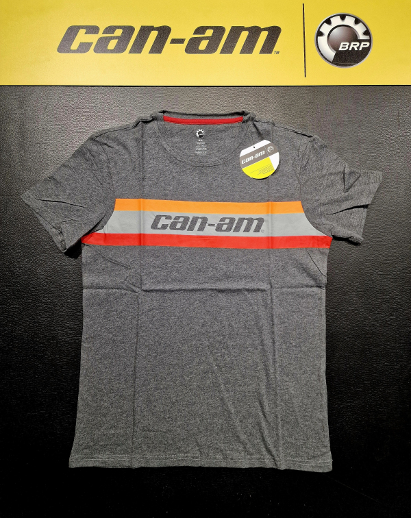 Pánske tričko BRP sivé s logom can-am