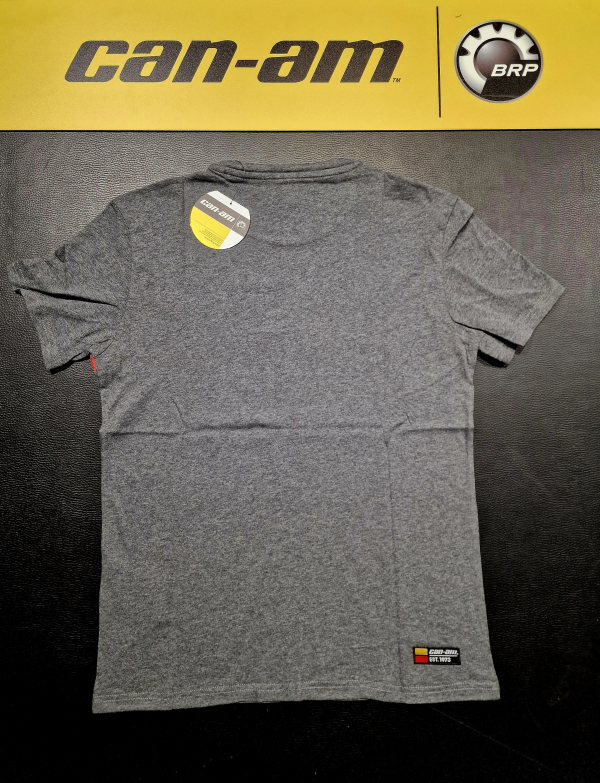 Pánske tričko BRP sivé s logom can-am