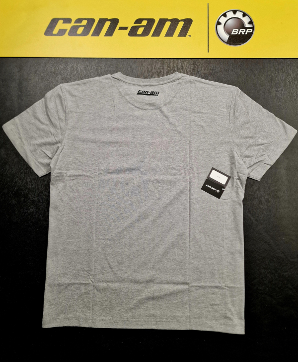 Pánske tričko BRP sivé s čiernym logom can-am