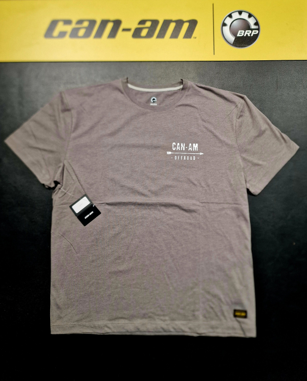 Pánske tričko BRP krémové / biele logo can-am