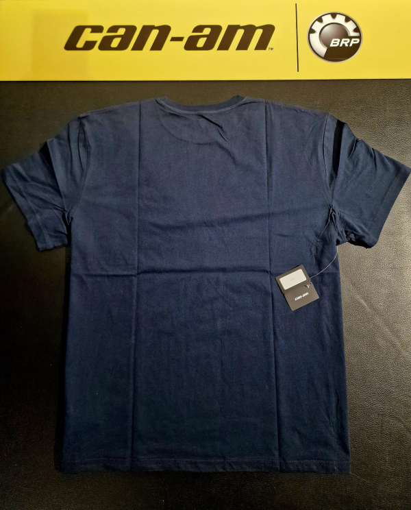 Pánske tričko BRP tmavomodré / zelený nápis can-am