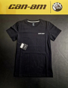 Dámske tričko BRP čierne / malý biely nápis can-am