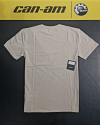 Pánske tričko BRP krémové / čierny nápis can-am