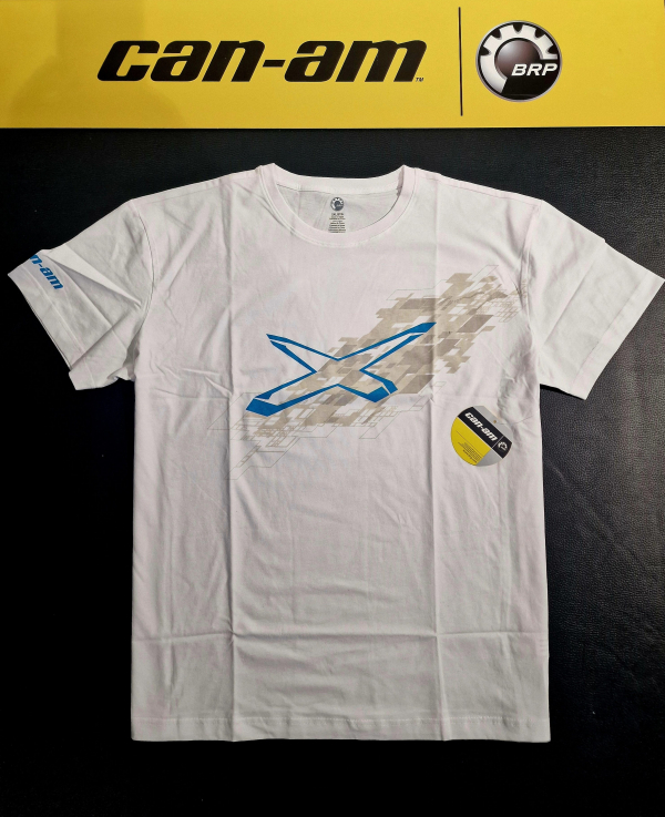 Pánske tričko BRP biele X-Team logo can-am