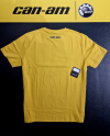 Pánske tričko BRP žlté / veľký modrý nápis can-am