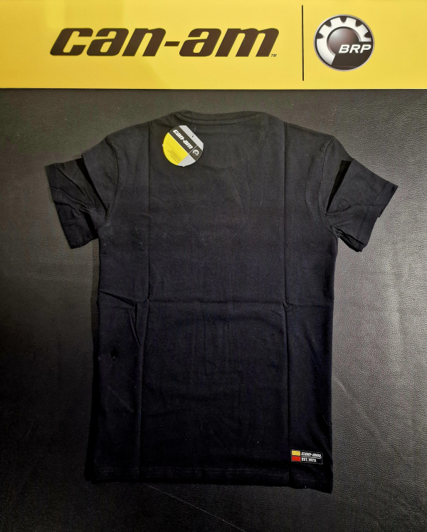 Pánske tričko BRP čierne / červeno-oranžové logo can-am