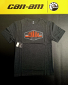 Pánske tričko BRP čierno-sivé / veľký červený nápis can-am