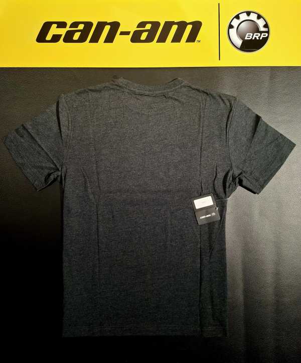 Pánske tričko BRP čierno-sivé / veľký červený nápis can-am