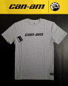Pánske tričko BRP sivé / čierny nápis can-am