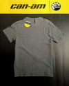 Pánske tričko BRP sivé / bielo-čierne logo can-am
