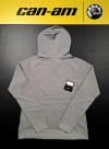 Dámska mikina BRP s kapucňou sivá / čierne logo can-am