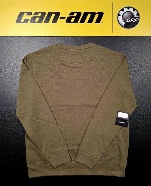 Pánsky sveter BRP zeleno-hnedý / čierne logo can-am