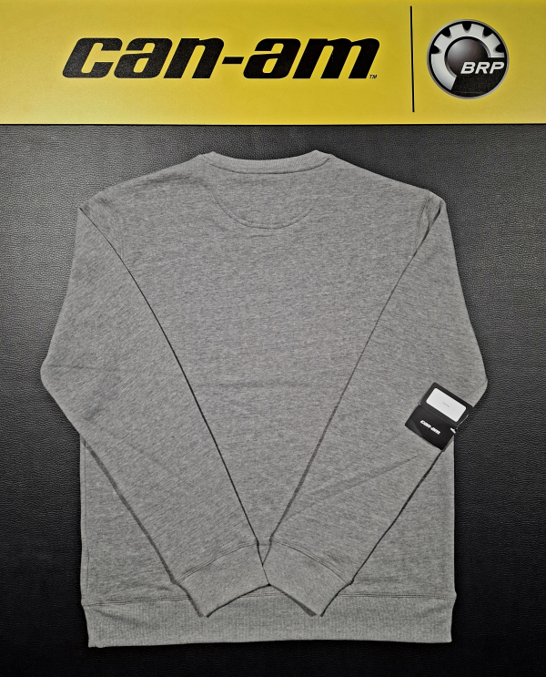 Pánske tričko BRP sivé s dlhým rukávom / čierny nápis can-am
