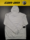 Pánska mikina BRP s kapucňou sivá / biele logo can-am