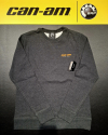 Pánsky sveter BRP tmavo-sivý / oranžové logo can-am